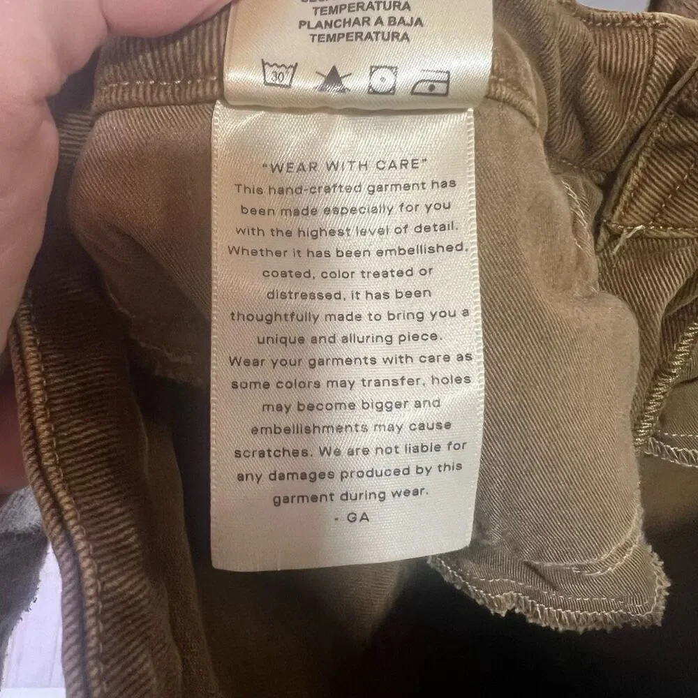 Good American Jeans Bronze Brown Sz 6/28